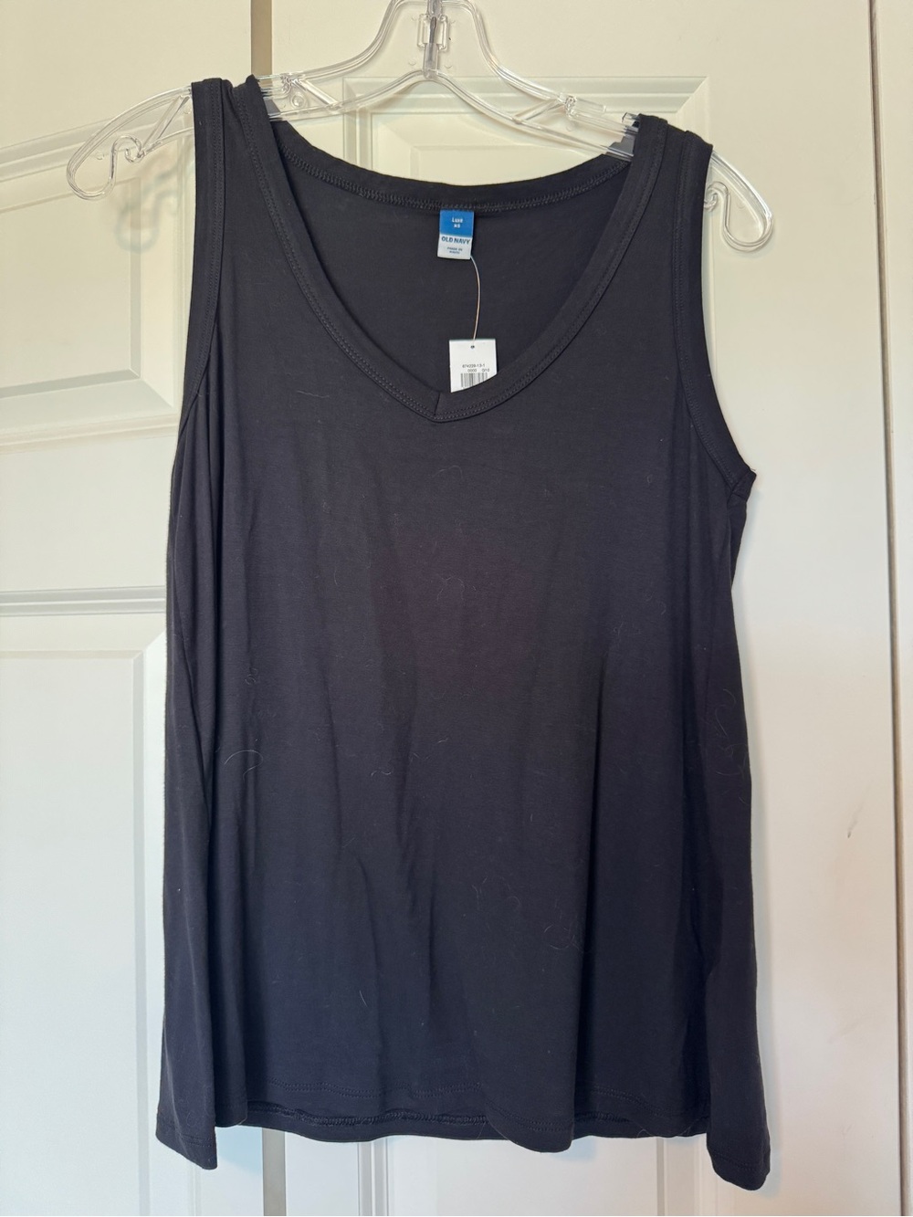Old Navy Luxe Black V-Neck Tank Top Size XS New with Tags